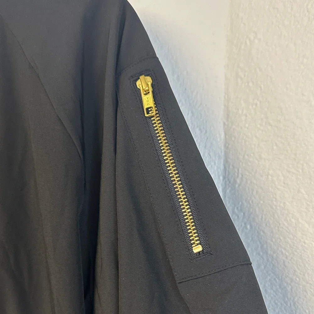 NWT Albion Classic Black Bomber Jacket Women's Size XL - Picture 6 of 8